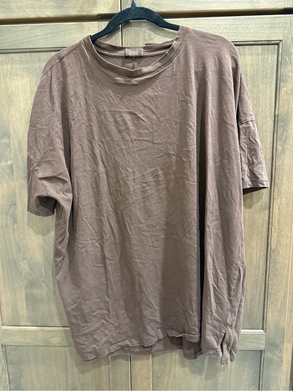 Nuuds Short Sleeve Crew Neck T-Shirt — Brown